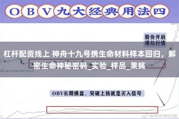 杠杆配资线上 神舟十九号携生命材料样本回归，解密生命神秘密码_实验_样品_果蝇